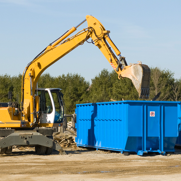 how many times can i have a residential dumpster rental emptied in Capron